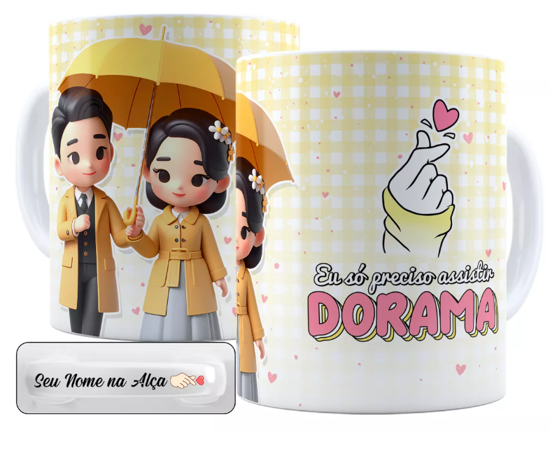 Caneca Personalizada Menos Terapia + Dorama + Nome Na Alça.png