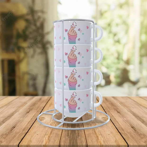 Xícara Dorama - Kit 4 Xícaras Dorameira Com Suporte.png